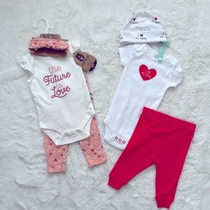 3/$22 Two Matching Three Piece Sets, 0-3m